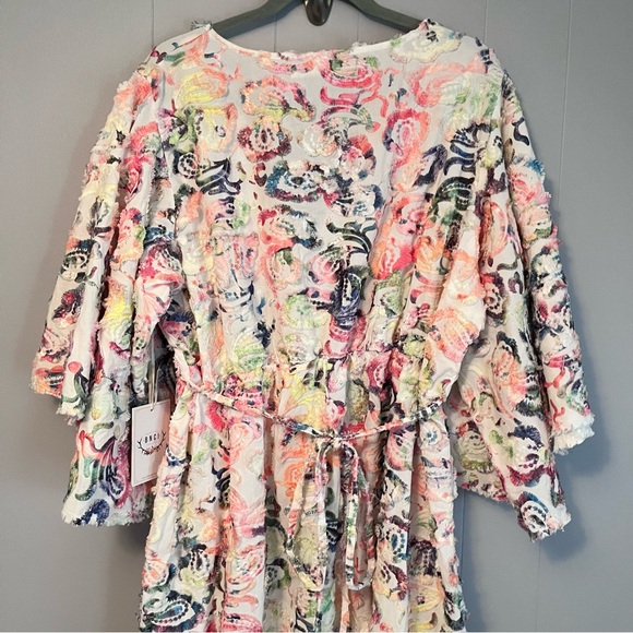 BNCI Skydancer Bohemian Embroidered Dress size L Flared Sleeves NWT - Picture 5 of 10